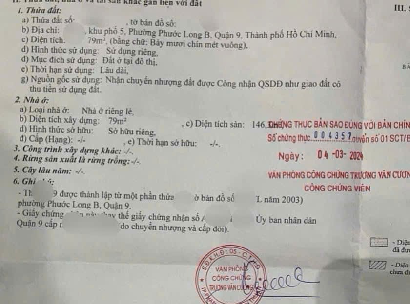 Cần bán Nhà mặt tiền Phường Phước Long B, Quận 9, Diện tích 84m², Giá 6.45 Tỷ 3