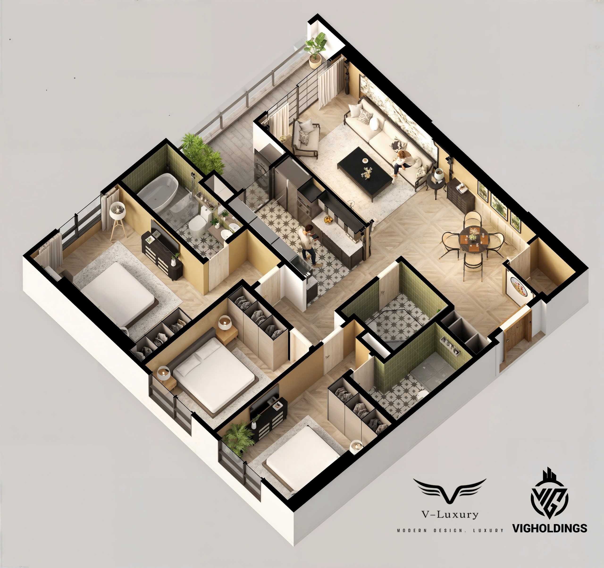 Bán nhanh siêu phấm 3PN -118m2 Viha Complex 107 Nguyễn Tuân. Giảm ngay 1 tỷ cho khách hàng