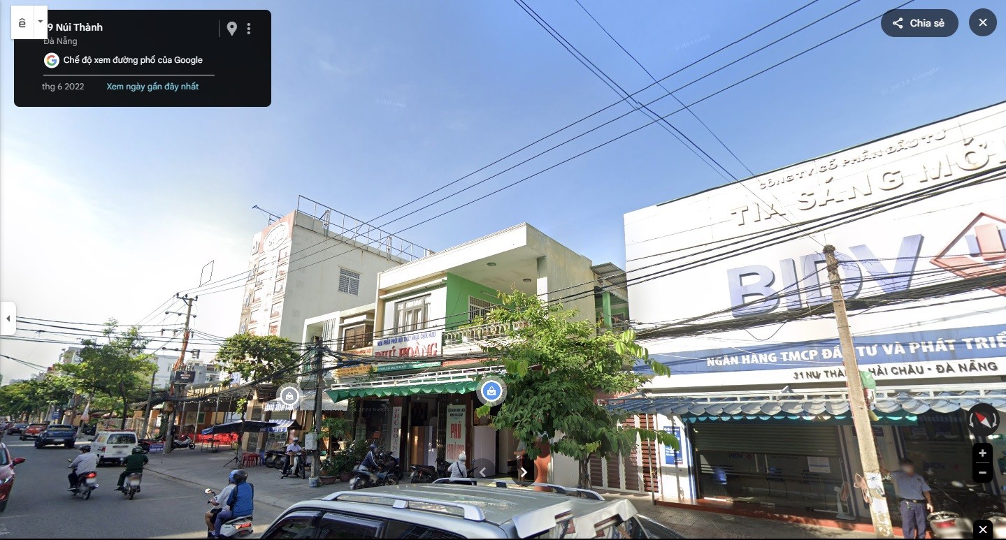 Bán nhà 23 Núi Thành, quận Hải Châu, thành phố Đà Nẵng, 123.4m2, 4 tầng, MT 5.65m, miễn TG 3