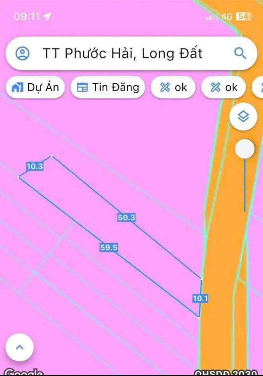 Cần bán Đất đường Tỉnh lộ 44, Thị trấn Đất Đỏ, Diện tích 440m², Giá 1.6 Tỷ
