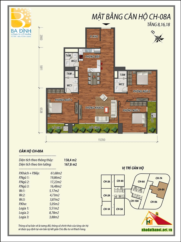 Cần bán Căn hộ chung cư đường Lê Văn Lương, Phường Nhân Chính, Diện tích 159m², Giá 14.5 Tỷ 2
