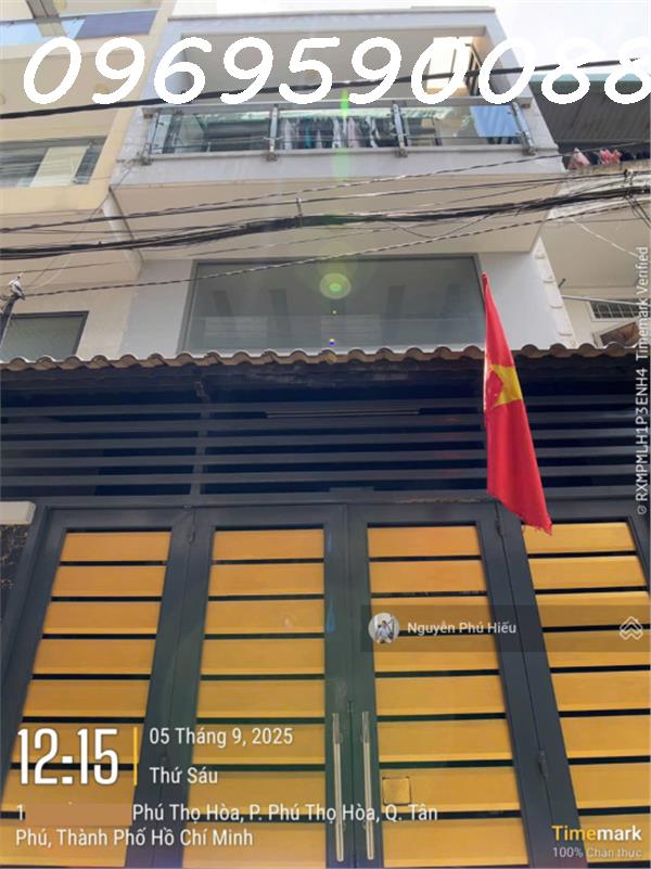 Nhà Phú Thọ Hoà, T.Phú 3 tầng HXH 4,5x11,5m2-Giá chỉ 6tỷxx