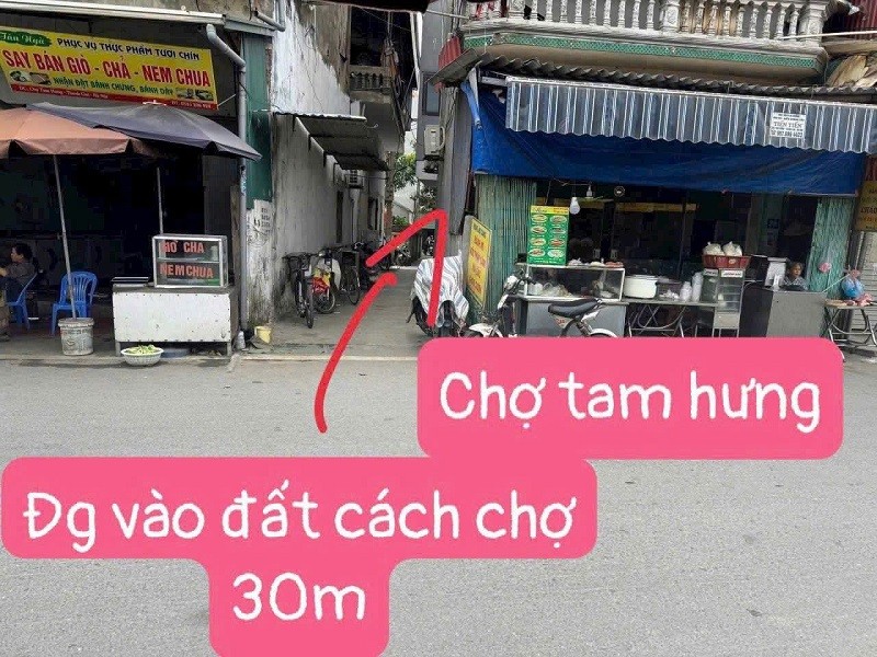 Cực Đẹp, Bán lô đất 71m2 ngay chợ Tam Hưng, An Sinh Đỉnh, Giá Rẻ