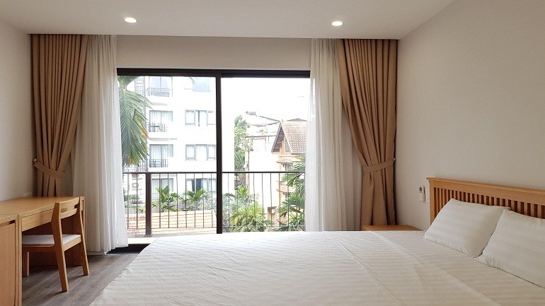 Cho thuê căn hộ dịch vụ tại Tô Ngọc Vân, Tây Hồ, 100m2, 2PN, ban công, đầy đủ nội thất đẹp 5