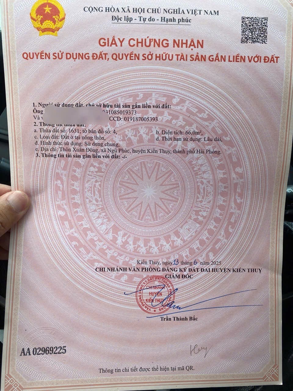 LÔ GÓC GIÁ TỐT GẦN KCN NGŨ PHÚC – CHỈ HƠN 1 TỶ  ZALO 0567 222 555 3