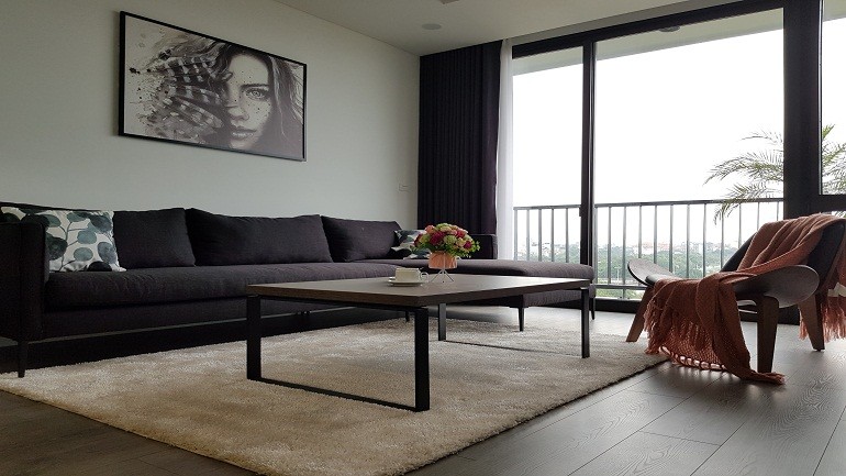 Cho thuê căn hộ dịch vụ tại Trịnh Công Sơn, Tây Hồ, 120m2, 3PN, ban công, đầy đủ nội thất đẹp 3