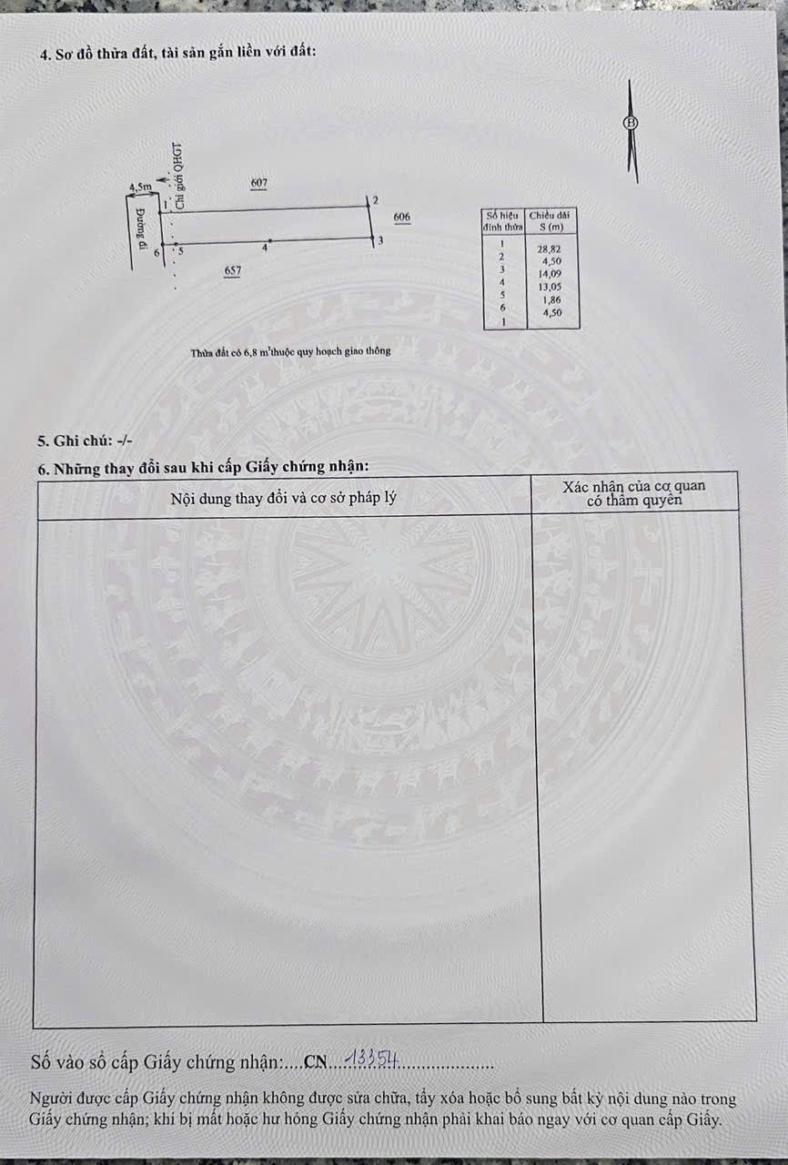 Bán đất Diên Phú thôn 3 đường thông gần Quốc Lộ 1A 5