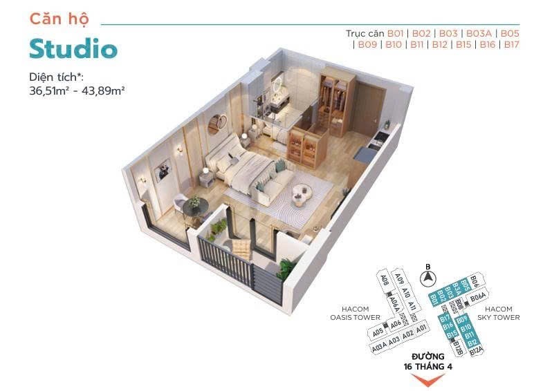 Cần bán Căn hộ chung cư đường 16/4, Phường Mỹ Bình, Diện tích 37m², Giá 50 Triệu/m² 2
