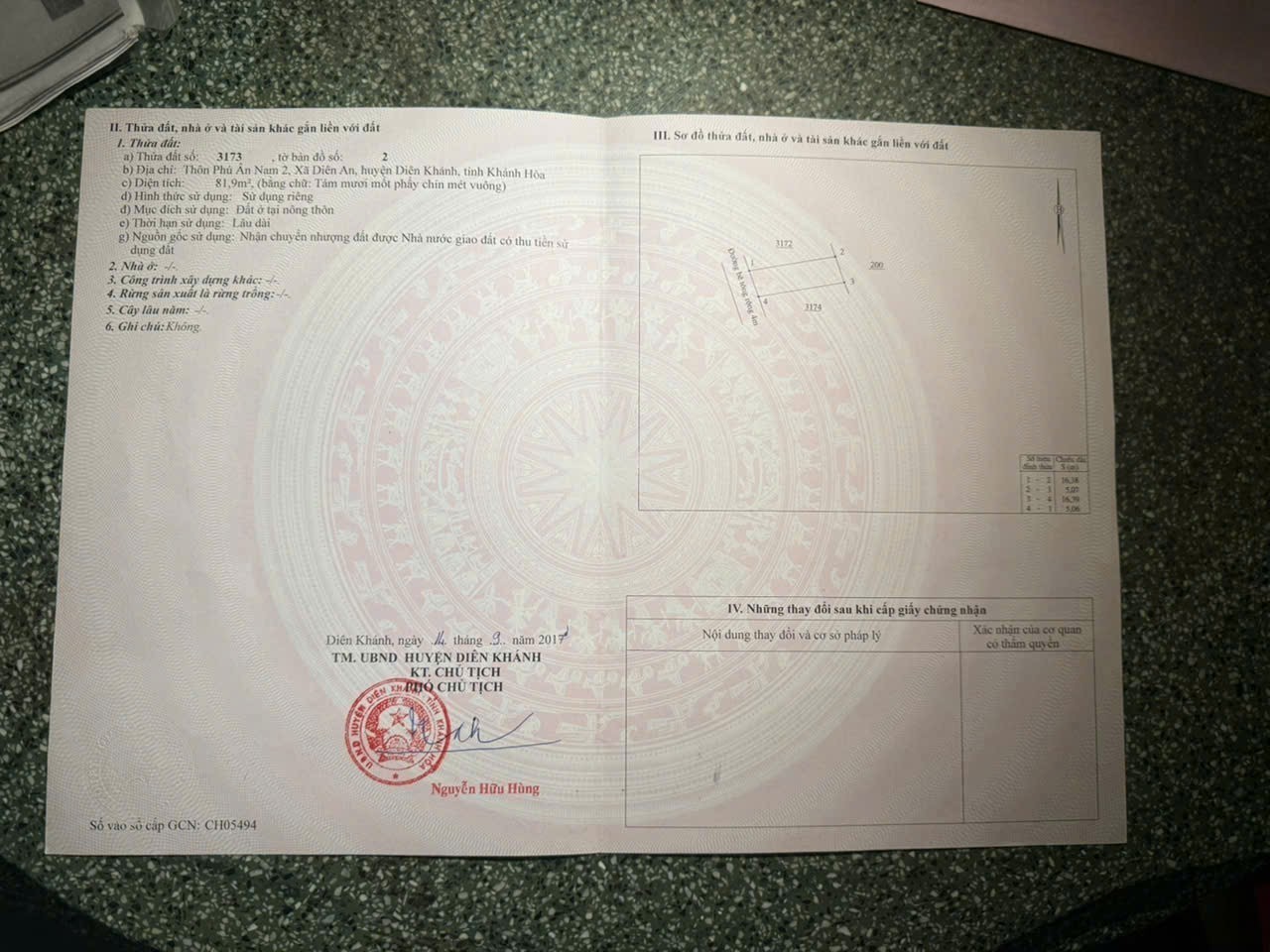 Bán đất Diên An thôn Phú Ân Nam 2 - hẻm Thông Tin đường oto thông 8