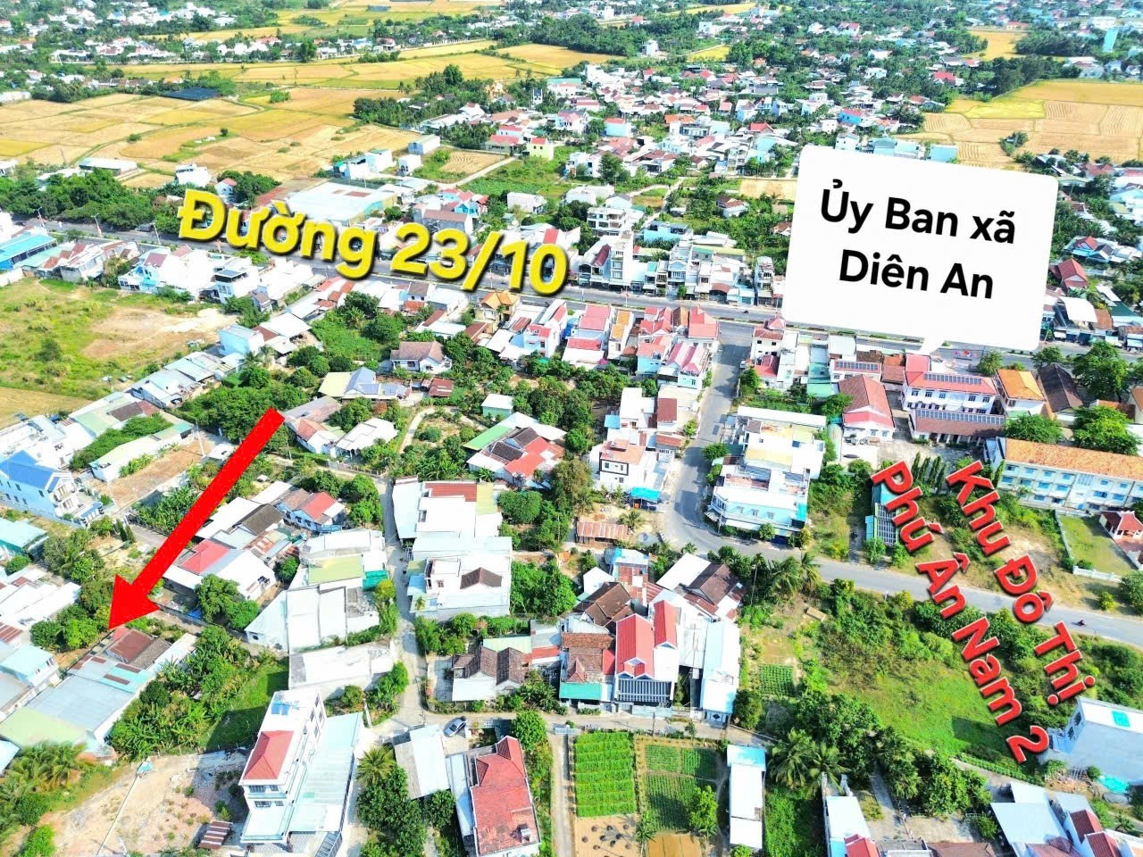 Bán đất Diên An thôn Phú Ân Nam 2 sát bên 23/10 - hẻm đường số 20 6