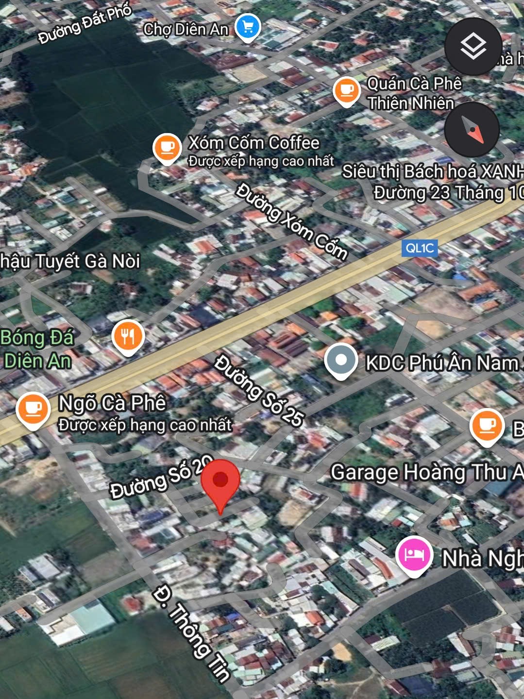 Bán đất Diên An thôn Phú Ân Nam 2 sát bên 23/10 - hẻm đường số 20 7