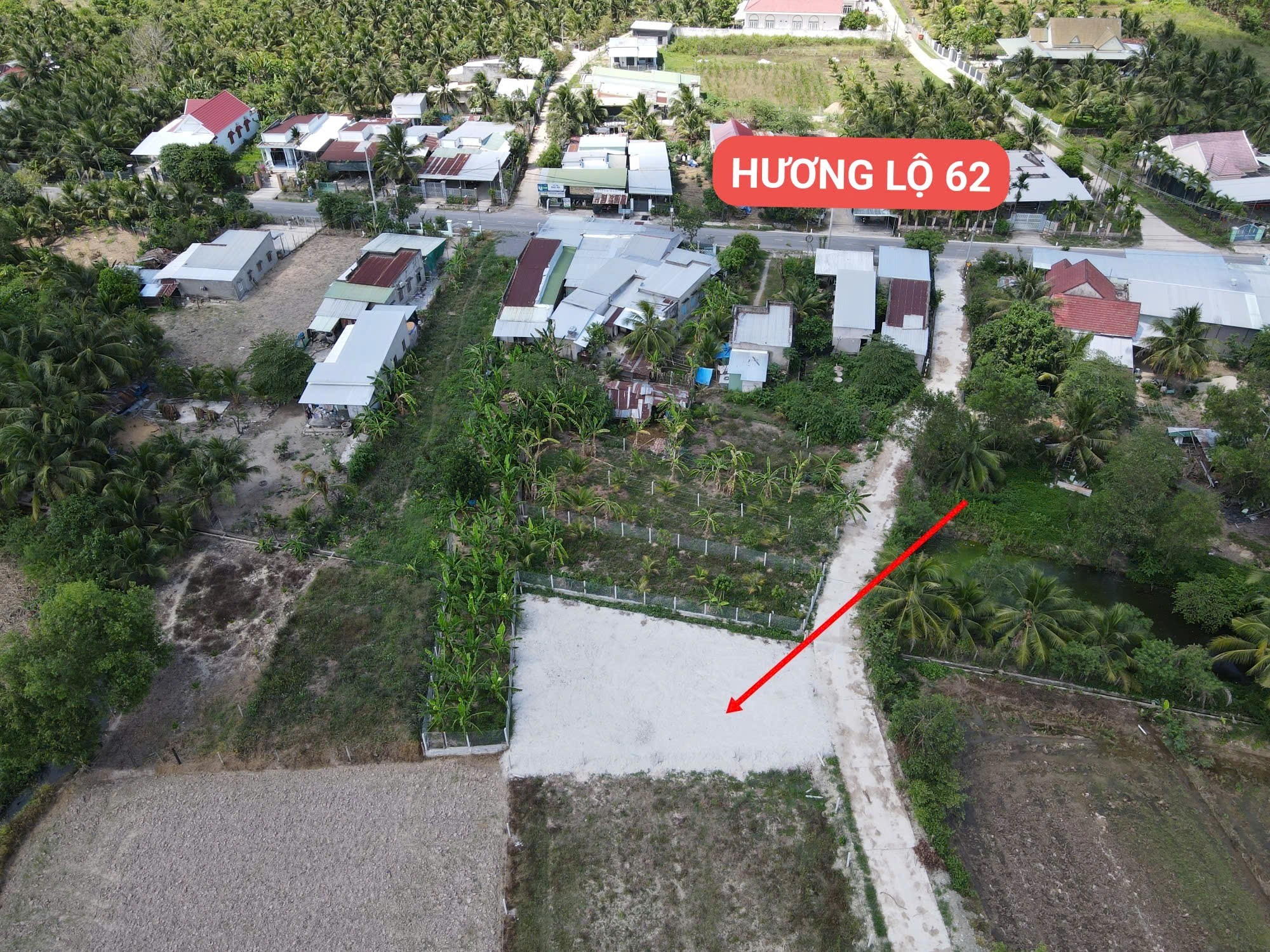 Bán đất Diên Tân giá rẻ full thổ cư sát bên Hương Lộ 62 - đường bê tông 5m