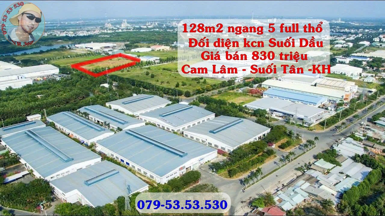 BÁN ĐẤT NỀN CAM LÂM GIÁ CHỈ TỪ 830 TRIỆU/NỀN – GẦN KCN SUỐI DẦU, FULL THỔ CƯ, SỔ RIÊNG TỪNG LÔ