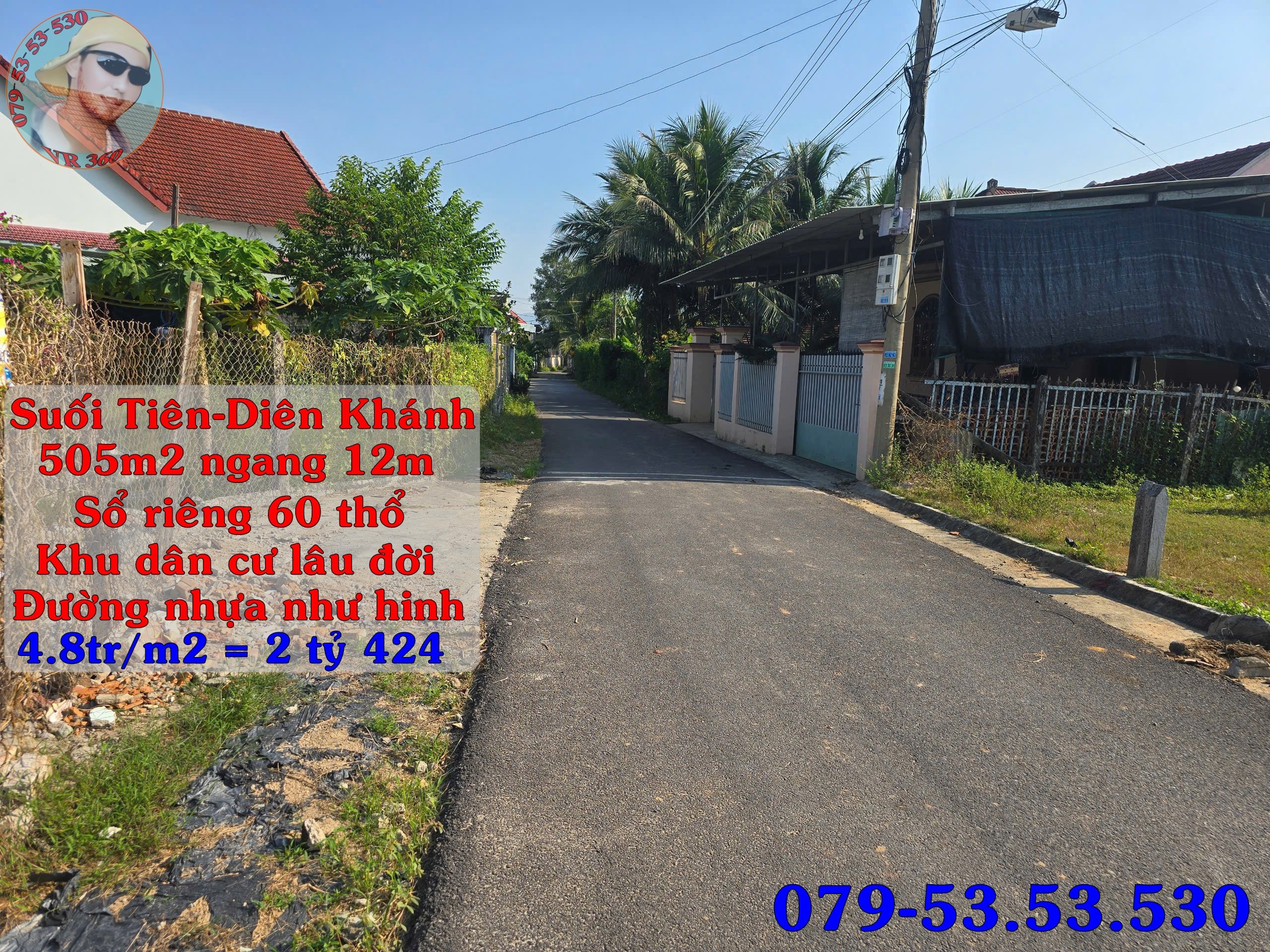 Đất đẹp Suối Tiên Diên Khánh, Khánh Hòa – Diện tích 505m² có 60m² thổ cư, đường nhựa 6m, gần khu