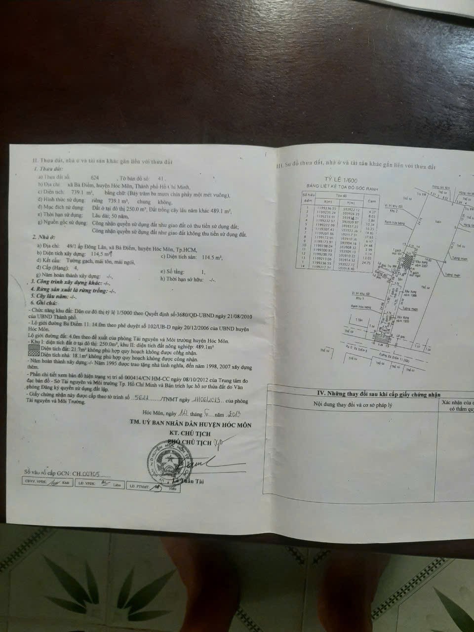 BÁN NHÀ + XƯỞNG MT TRẦN THỊ CÁT (BÀ ĐIỂM 11), HÓC MÔN GIÁ 14,5 TỶ