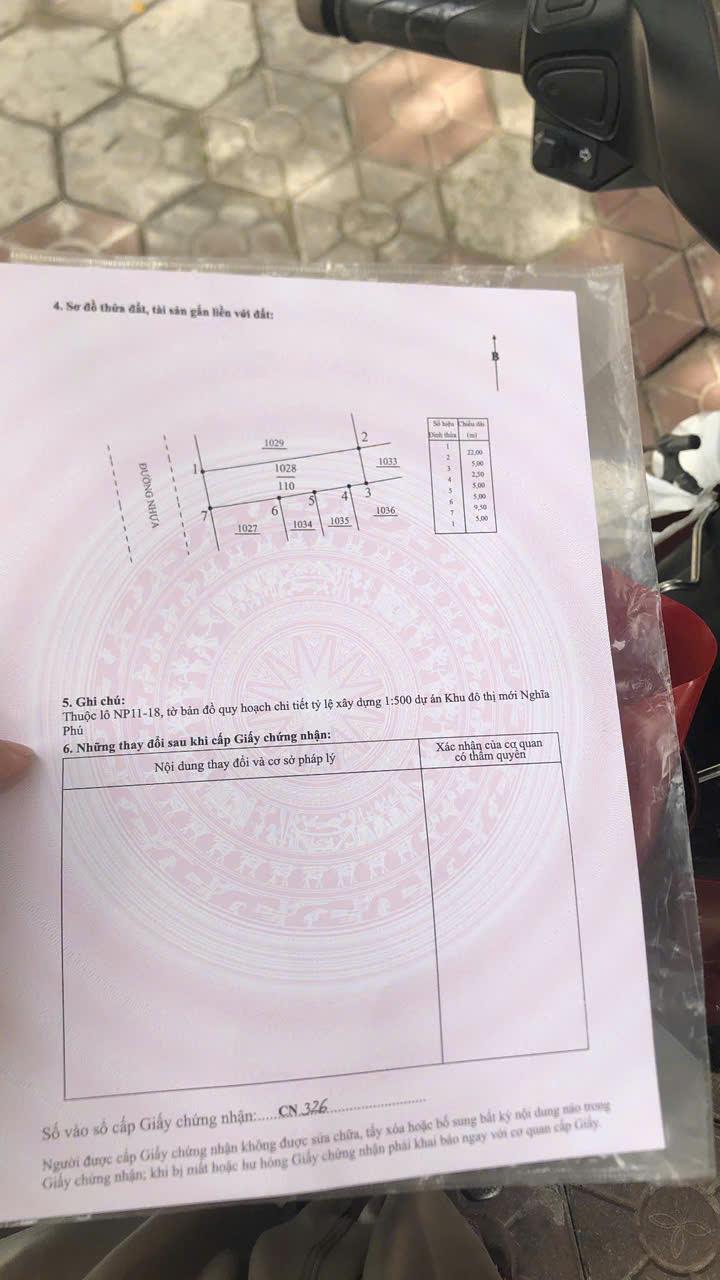 Bán nhà mặt phố Dung Quất Sa Huỳnh, Nghĩa Phú, Quảng Ngãi. 110m2, Sổ đỏ, giá 1 tỷ. LH: 0909040359 3