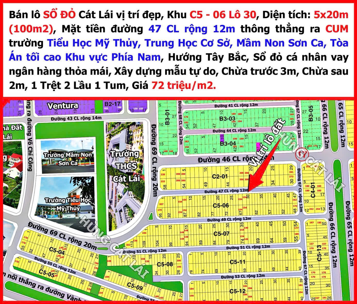 Cần bán Đất Phường Cát Lái, Quận 2, Diện tích 100m², Giá 72 Triệu/m² 3