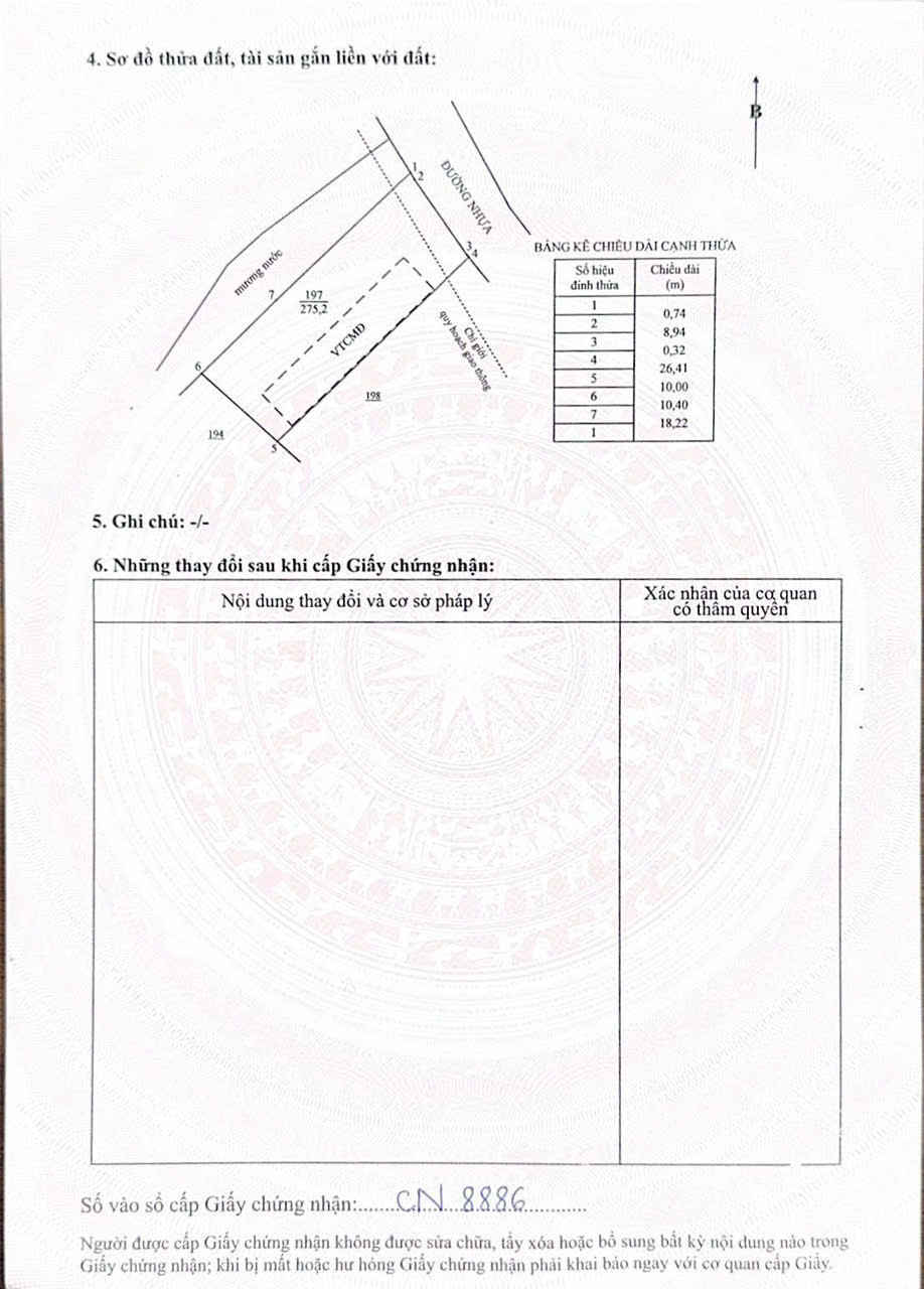 Cần bán Đất đường Tỉnh lộ 44A, Thị trấn Phước Hải, Diện tích 275m², Giá Thương lượng 3