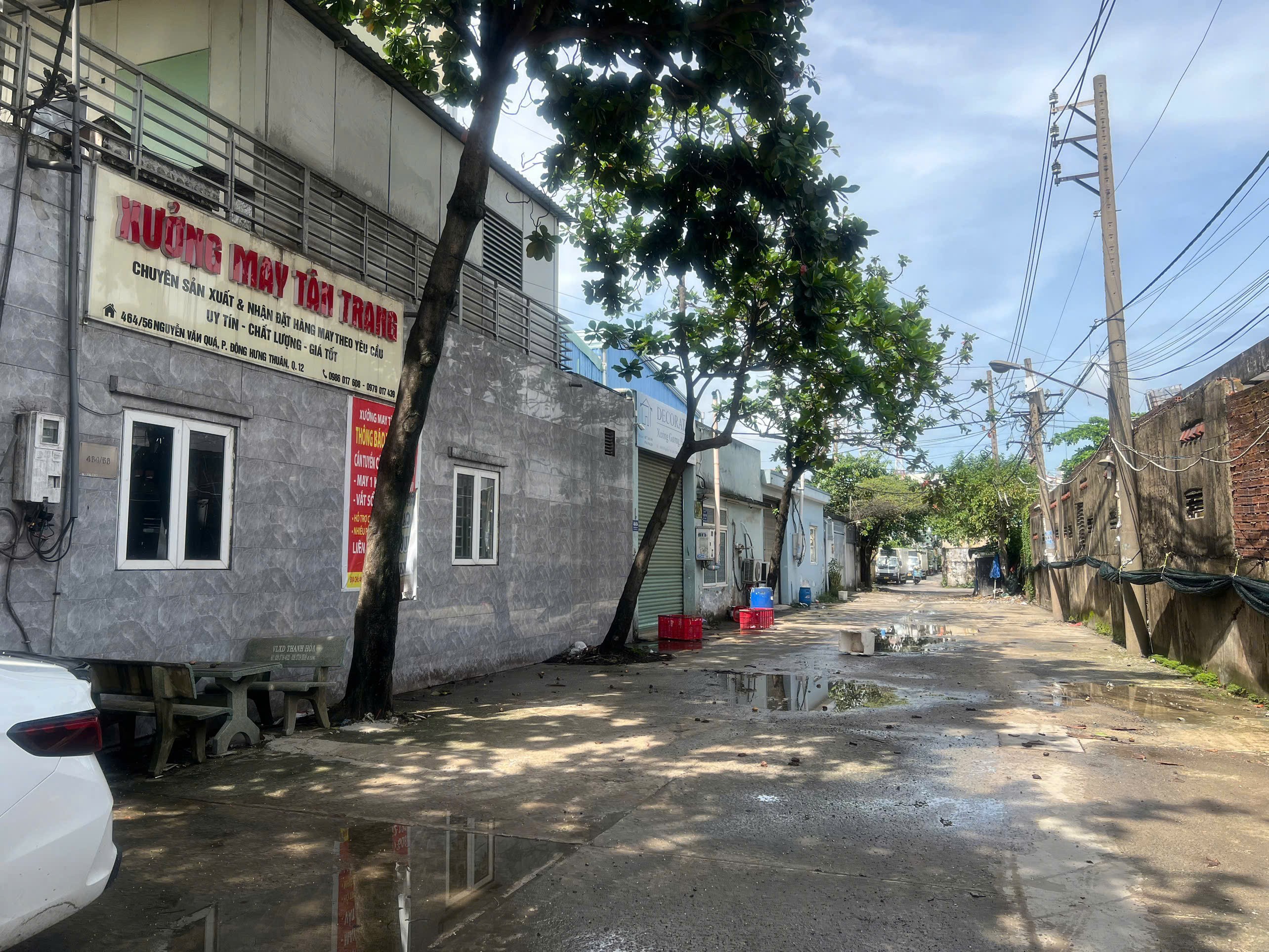 NHÀ XƯỞNG (21.5x28.5) MT HẺM 1/ NGUYỄN VĂN QUÁ, ĐÔNG HƯNG THUẬN, Q12 3