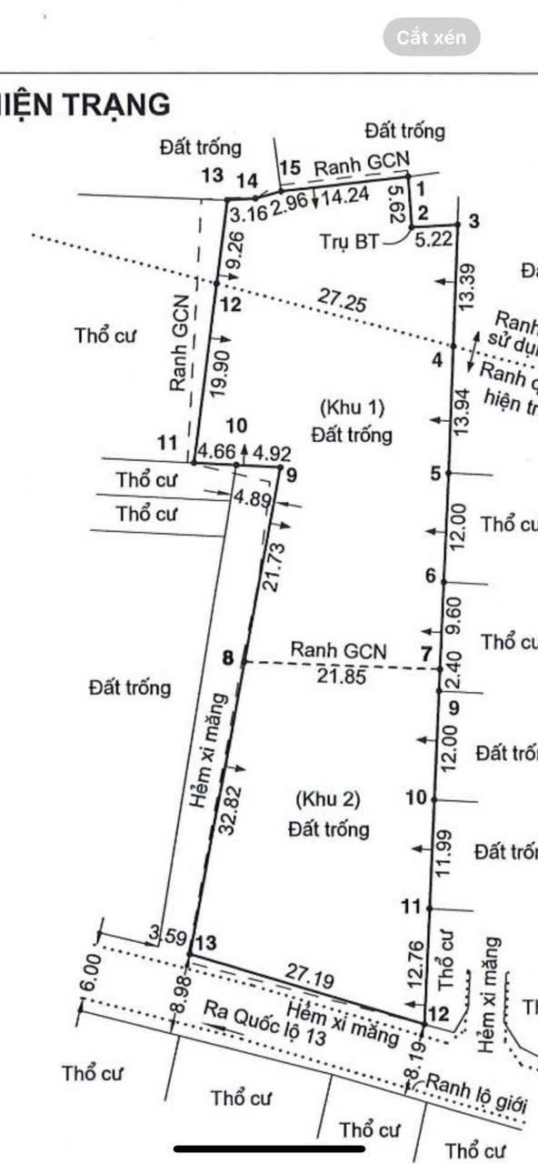 Cần bán Đất Phường Hiệp Bình Phước, Thủ Đức, Diện tích 2124m², Giá 20 Triệu/m²