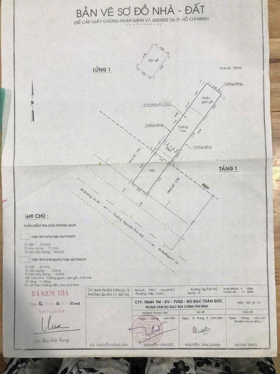 BÁN NHÀ CẤP 4 (7.6x28) MẶT TIỀN NGUYỄN ẢNH THỦ – P.HIỆP THÀNH, Q.12 2