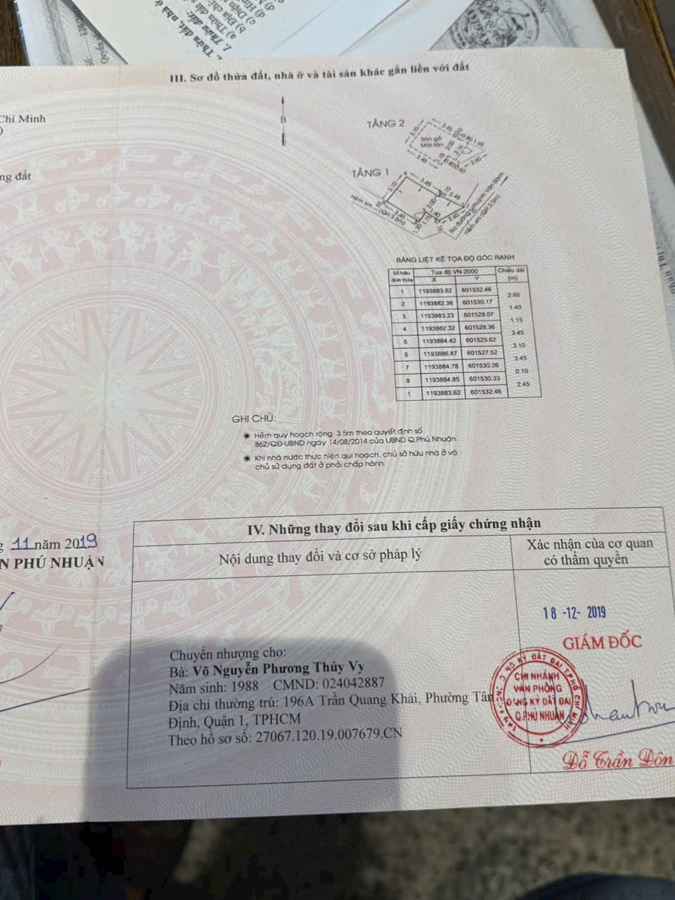 Bán nhà 72/19 Huỳnh văn bánh p 15 Phú nhuận Giá : 2,6 tỉ có thương lượng 2