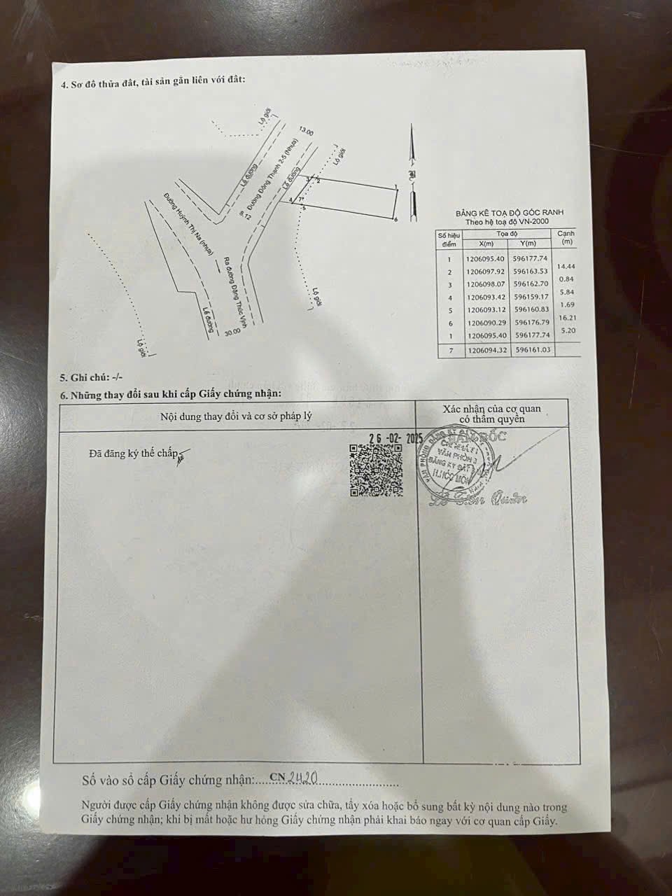 ĐẤT ĐẸP (5x20) MT NGUYỄN THỊ CHỒN, GẦN ĐẶNG THÚC VỊNH, HÓC MÔN 4