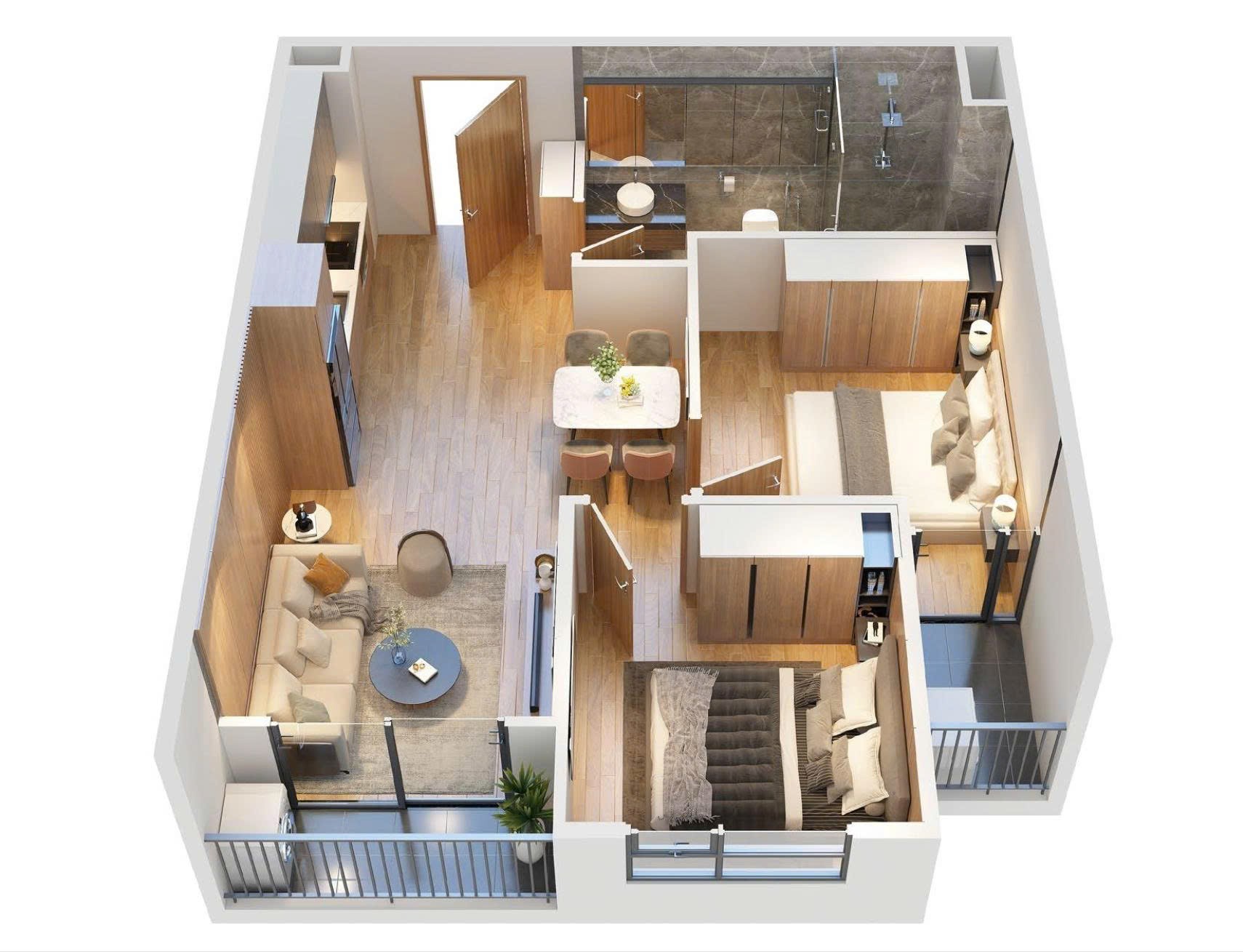 Cần bán Căn hộ chung cư dự án MK Central City, Diện tích 45m², Giá 690 Triệu 15