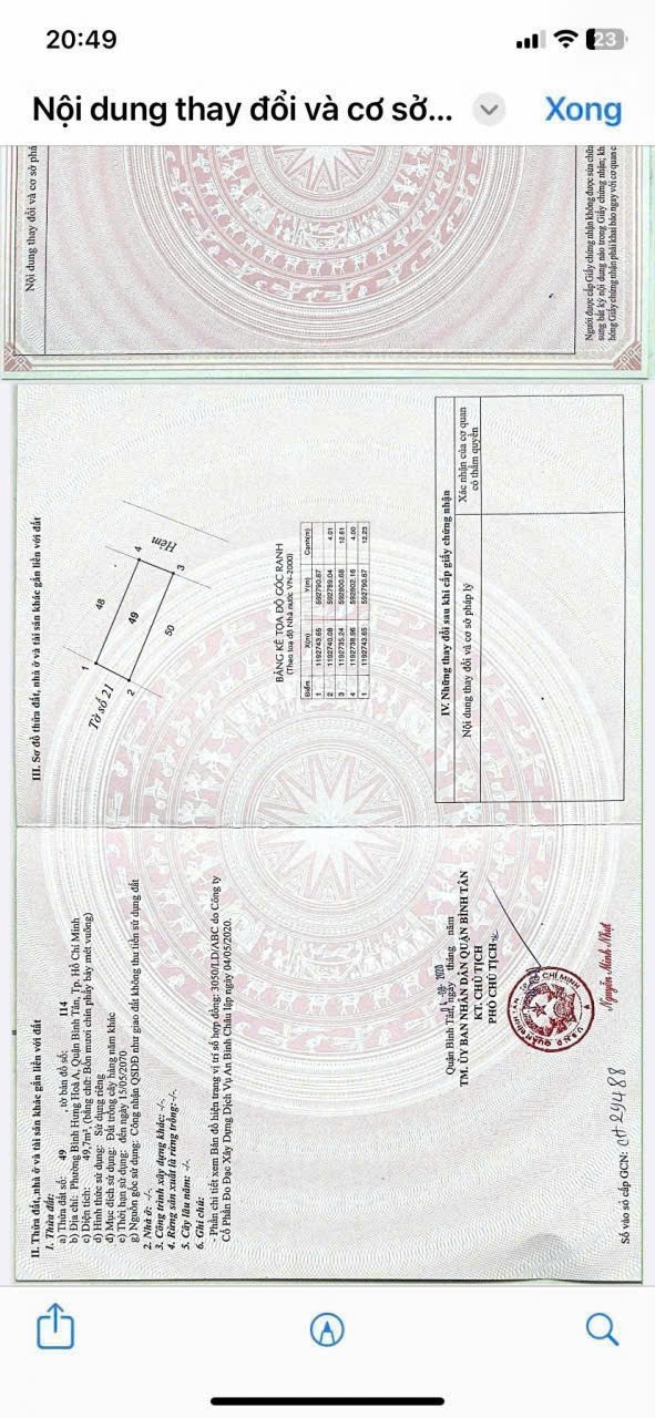 2 lô thổ cư hẻm Mã Lò, Bình Hưng Hòa A dt 50,4m2 giá 4,35 tỷ + 4,55 tỷ 2