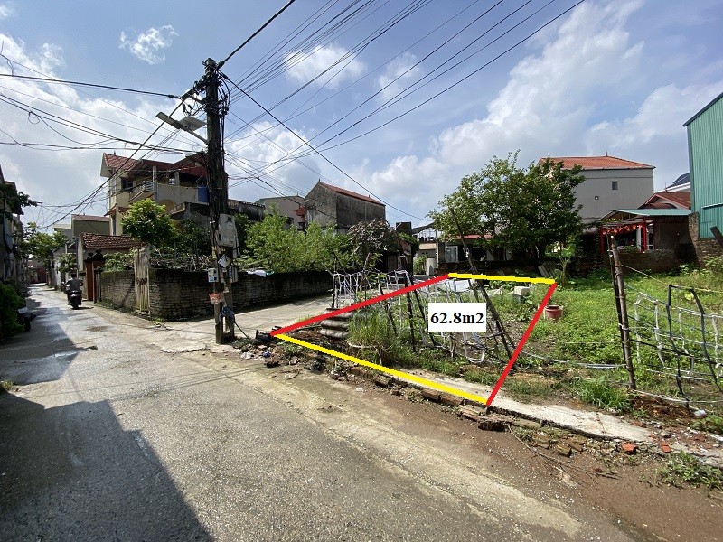 Bán 63m2 đất thôn Tam Đa Thanh Văn, trục chính thôn, cách Cienco5 vài trăm mét, giá Rẻ nhất khu vực
