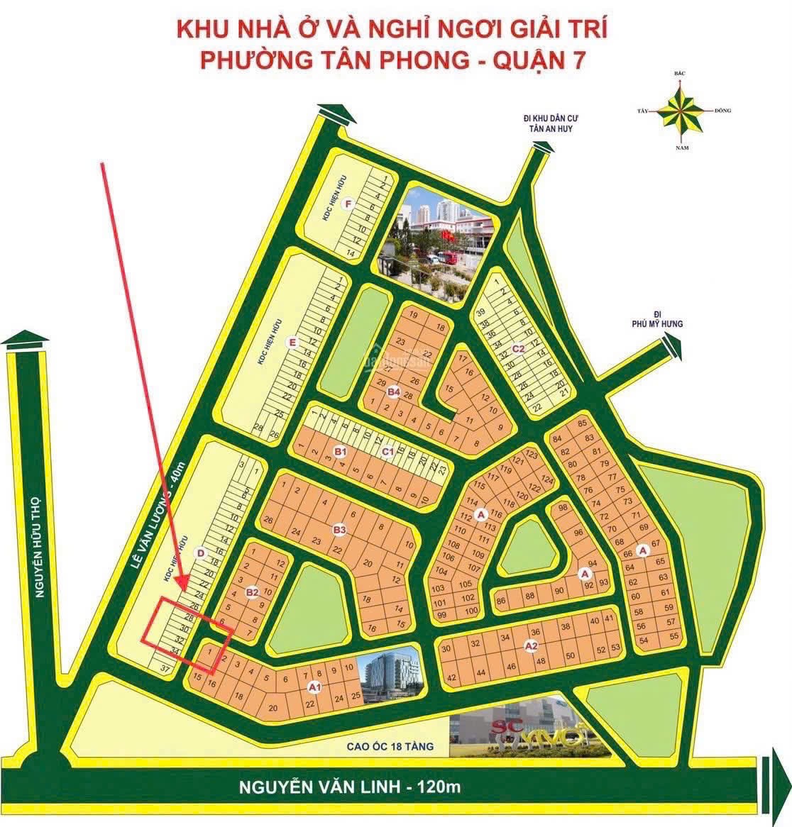 Cần bán Đất Phường Tân Phong, Quận 7, Diện tích 107m², Giá 12.3 Tỷ 3