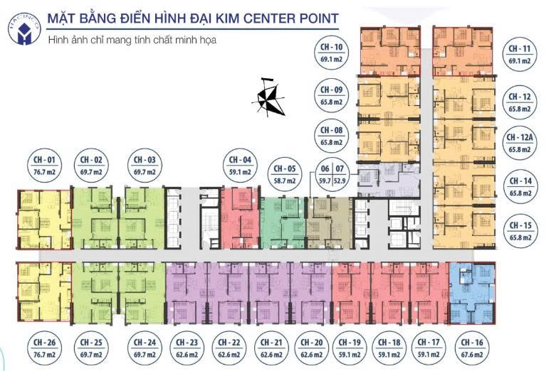 B.án Chung Cư Nhà Ở Thương Mại HACINCO Nguyễn Xiển - 53-63-65-70-103m - 2 Ngủ hoặc 3 Ngủ - Sổ đỏ 3