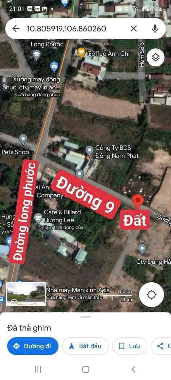 Cần bán Đất đường 9, Phường Long Phước, Diện tích 118m², Giá Thương lượng