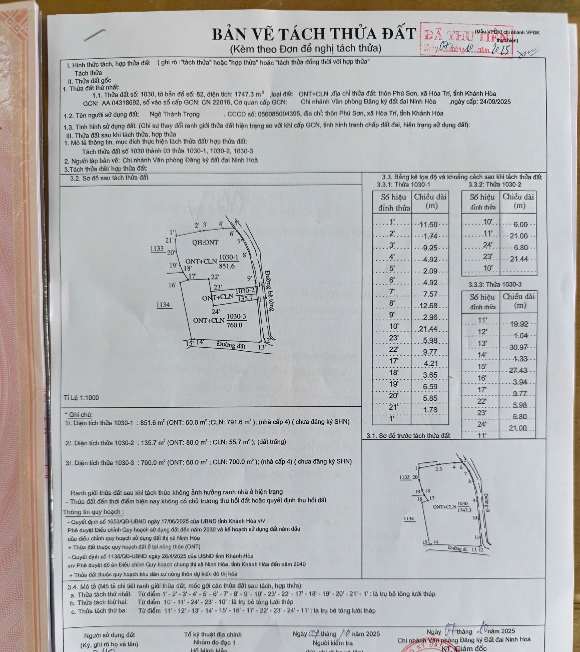 Cần bán Đất Xã Ninh Trung, Ninh Hòa, Diện tích 135m², Giá 299 Triệu