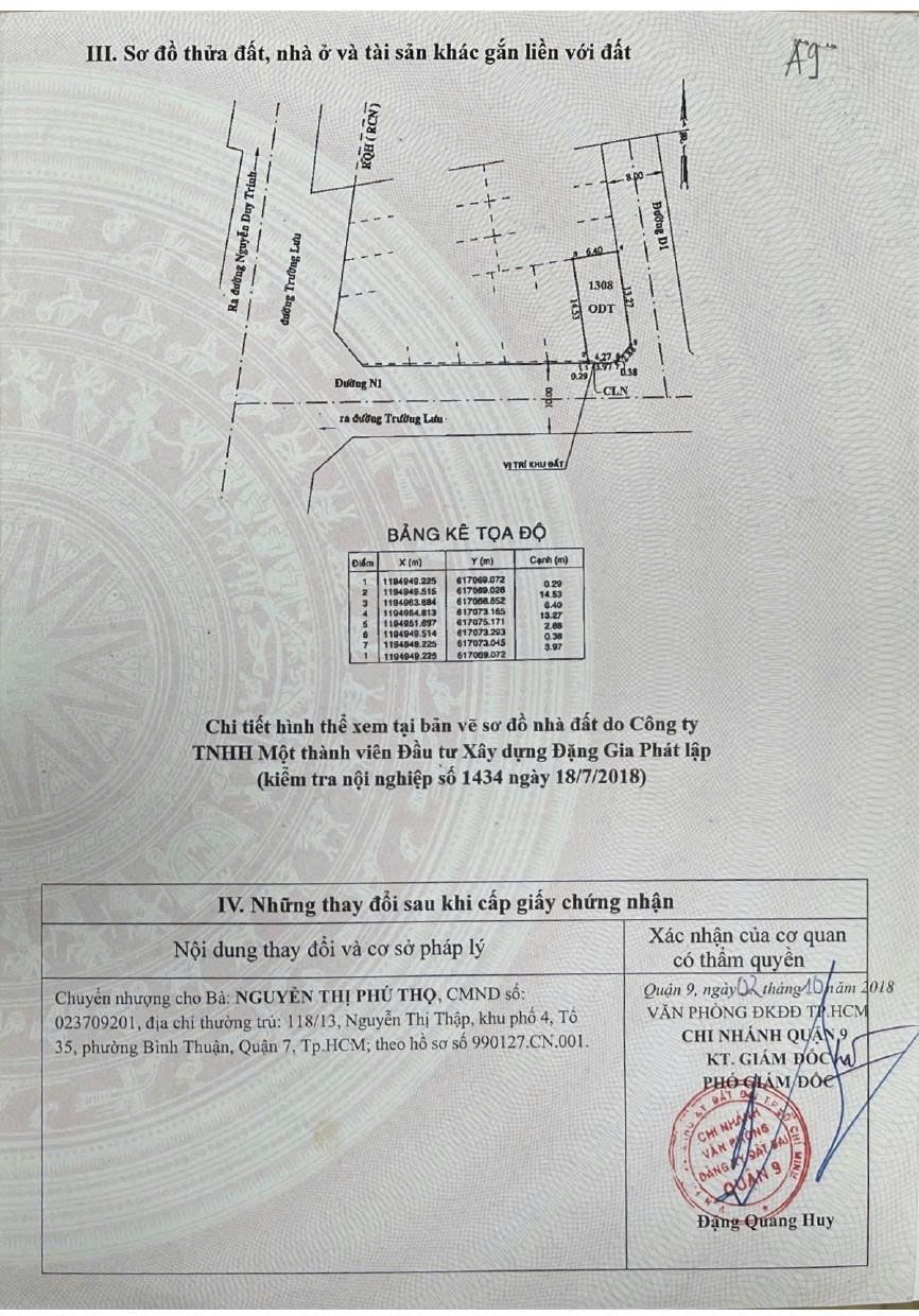 Cần bán Đất Phường Long Trường, Quận 9, Diện tích 94m², Giá 7 Tỷ