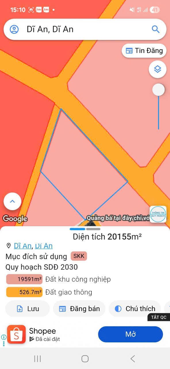 Cần bán Kho - Nhà xưởng Dĩ An, Bình Dương, Diện tích 20155m², Giá 240 Tỷ 2