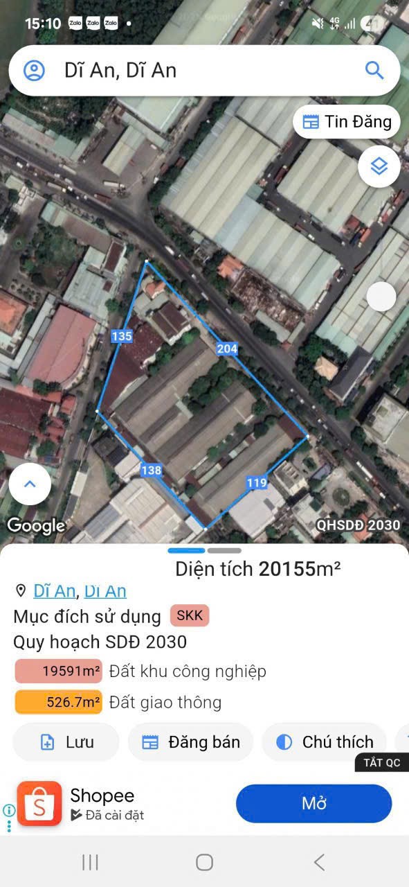 Cần bán Kho - Nhà xưởng Dĩ An, Bình Dương, Diện tích 20155m², Giá 240 Tỷ 3