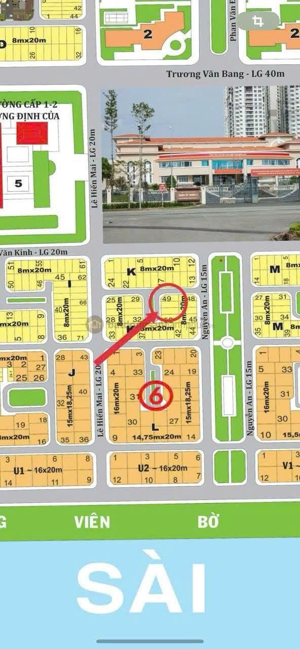 Cần bán Đất Phường Thạnh Mỹ Lợi, Quận 2, Diện tích 160m², Giá 40 Tỷ 2