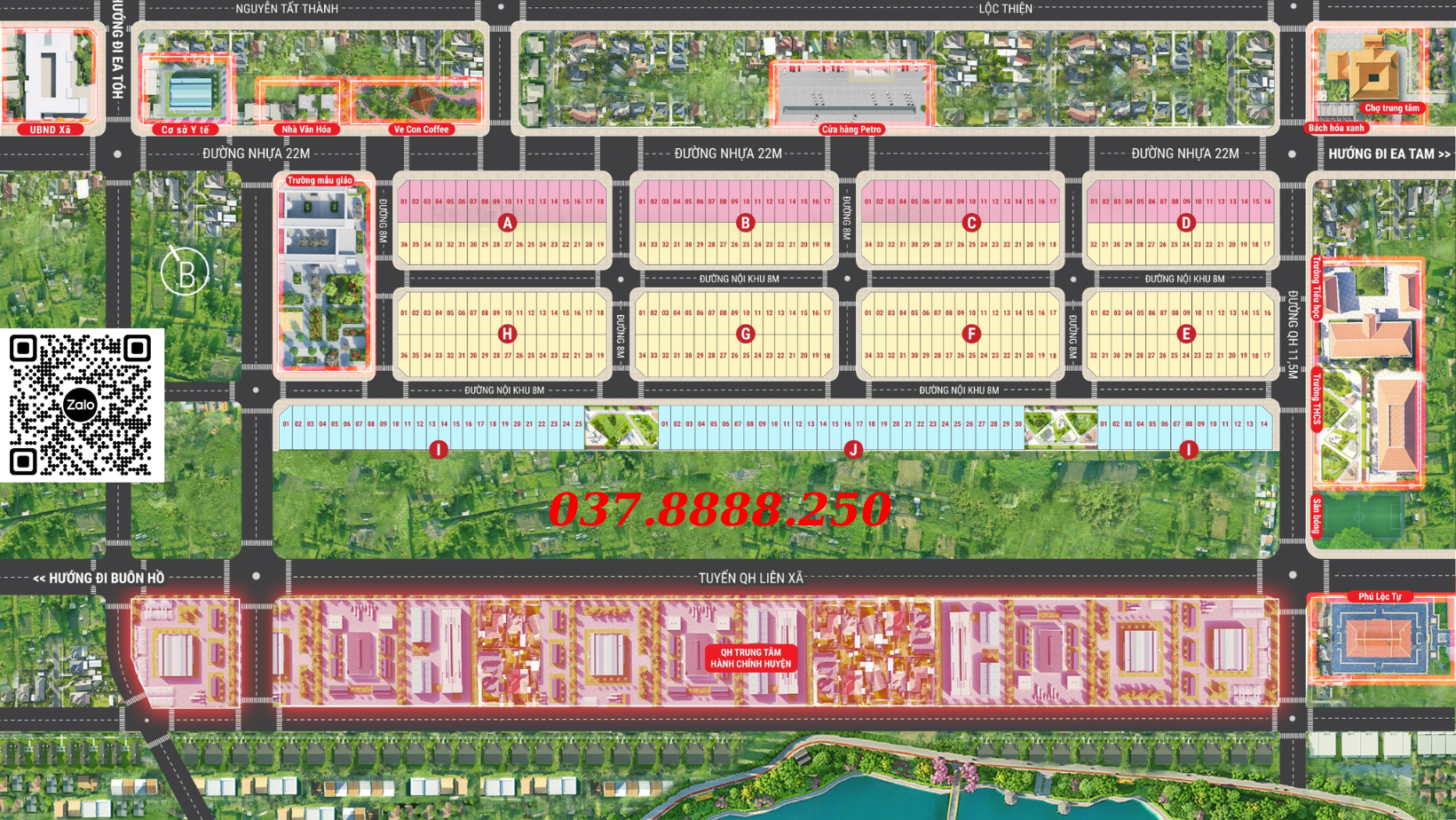 Cơ hội đầu tư cuối năm 2022 - Đất nền sổ đỏ full thổ cư - KDC Phú Lộc, Krông Năng 2