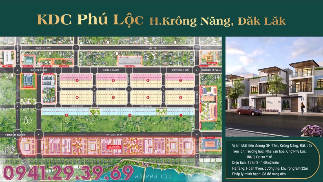 KDC Phú Lộc Dak Lak – BĐS an toàn, pháp lý rõ ràng