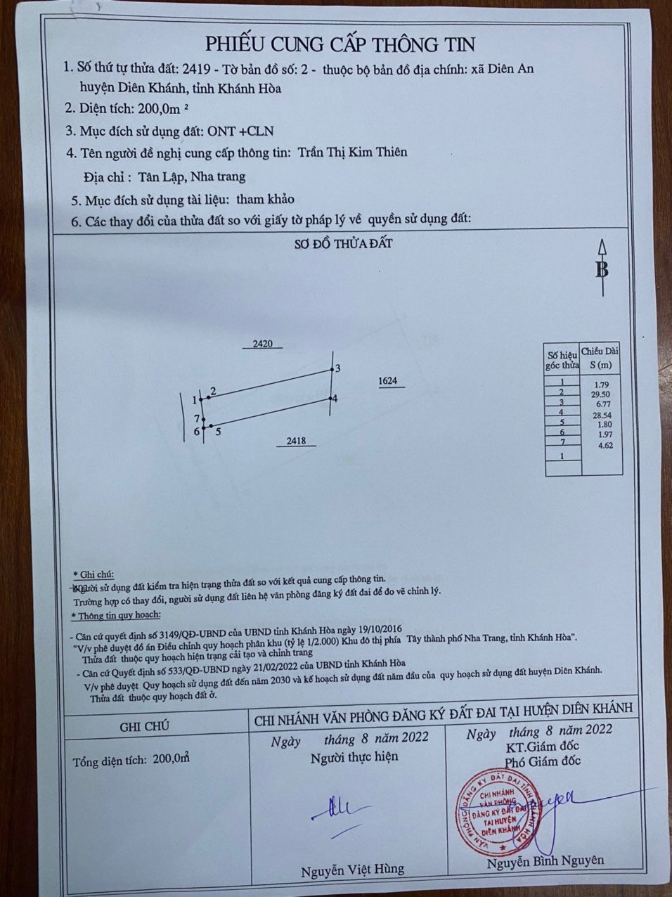 Cần bán Đất Xã Diên An, Diên Khánh, Diện tích 200m², Giá Thương lượng 5