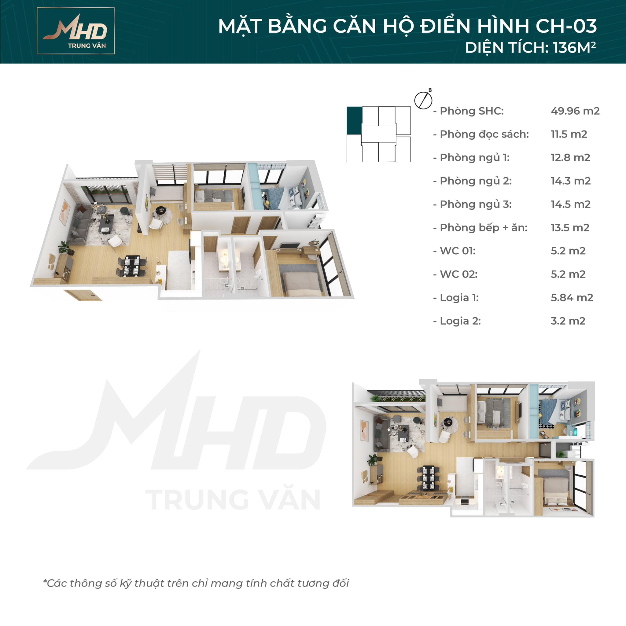 Bán căn 3 ngủ + 1 thiết kế đẹp nhất, view đẹp nhất dự án MHD Trung Văn - 29 Tố Hữu. LH 0934 306 262 6