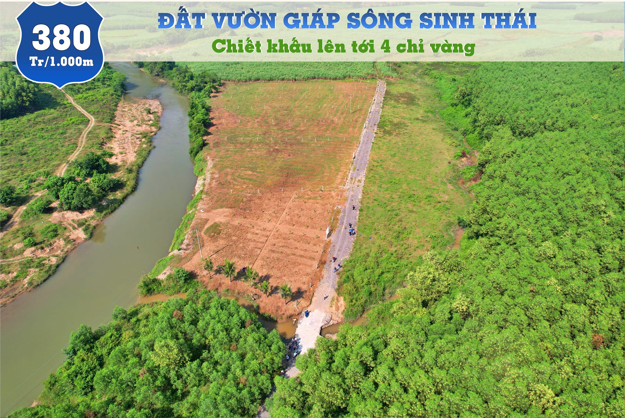 CHỈ 7 NỀN VỊ TRÍ ĐẸP NHẤT NGAY MẶT SÔNG SINH THÁI KHÁNH VĨNH, GIÁ CHỈ 380 TRIỆU/1000M2 3