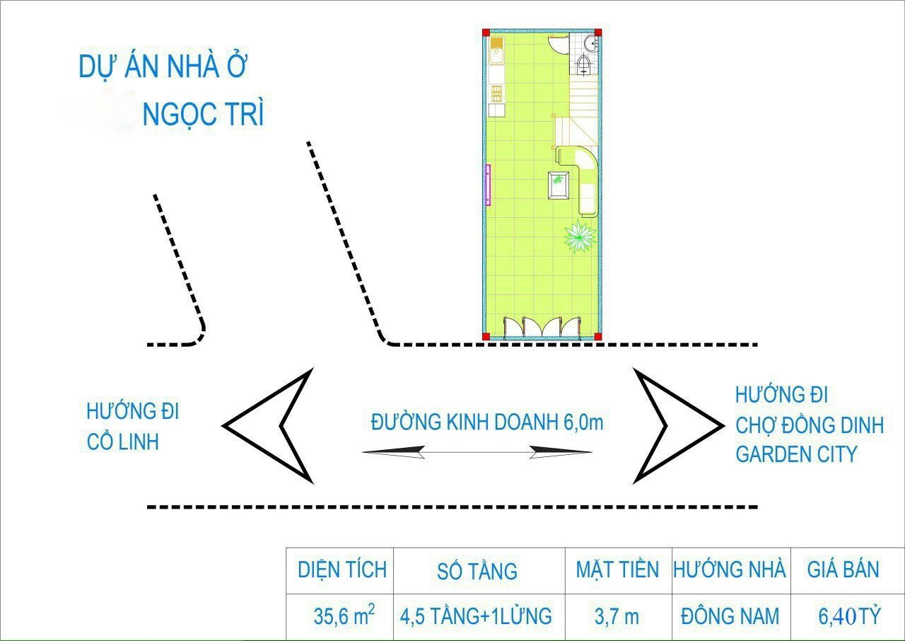 Bán Nhà kinh doanh Phố Ngọc Trì - 6 tầng gần chợ Đồng Dinh. 4