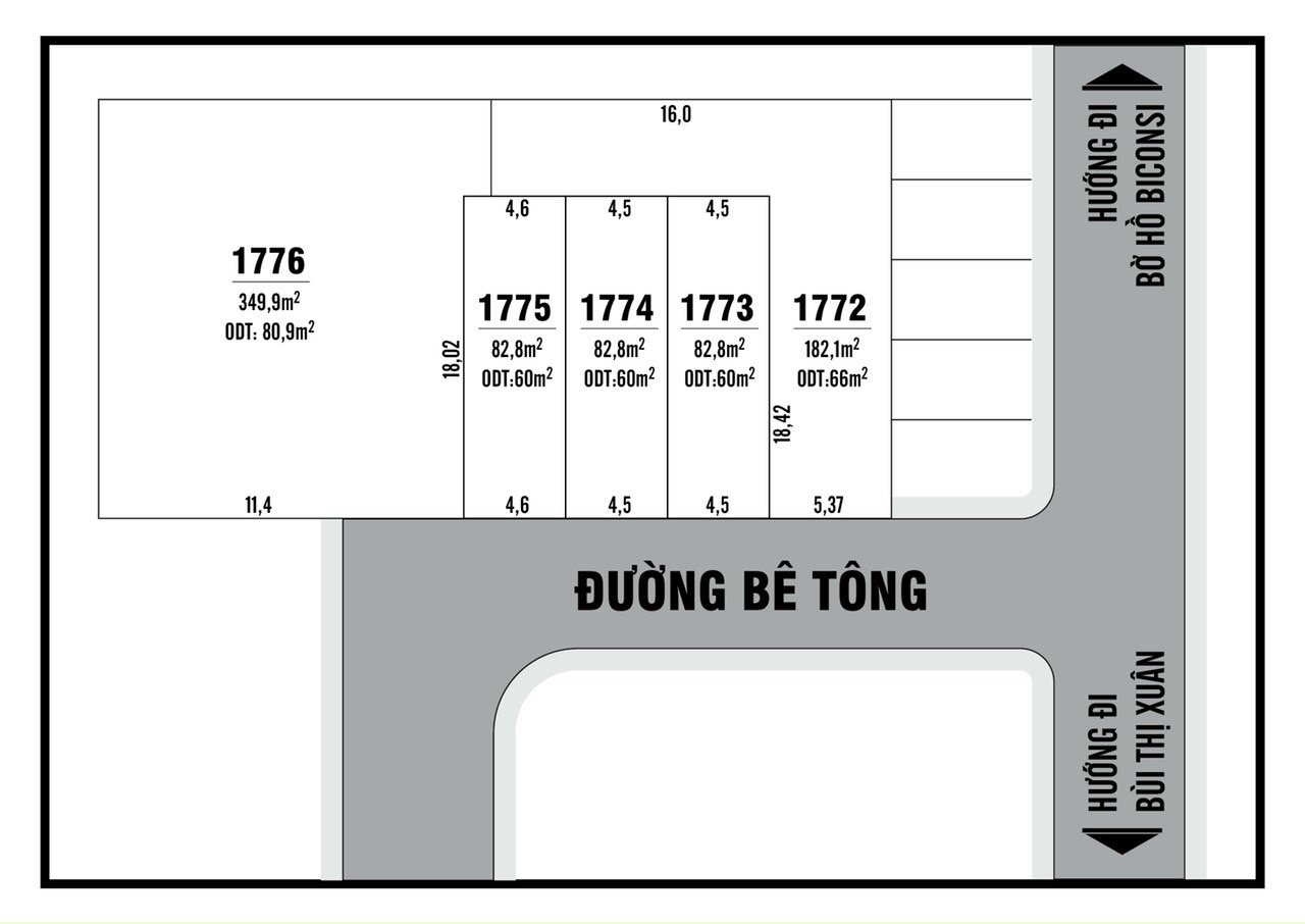 Cần bán Đất Phường Tân Bình, Dĩ An, Diện tích 82m², Giá Thương lượng 4