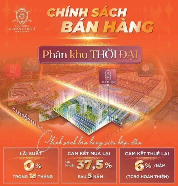 Cần bán Cửa hàng - Kiot - Mặt bằng dự án Vinhomes Ocean Park 2, Diện tích 75m², Giá 7.6 Tỷ 2