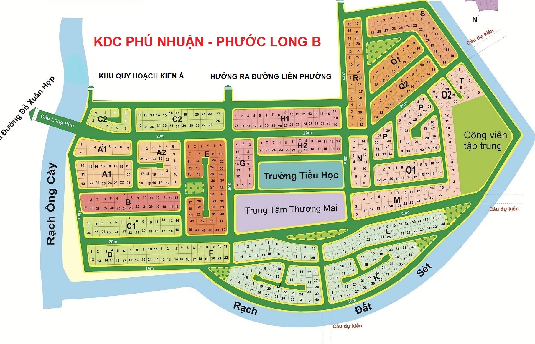 Giá đất nền KDC Phú Nhuận - Phường Phước Long B tháng 12/2023 10