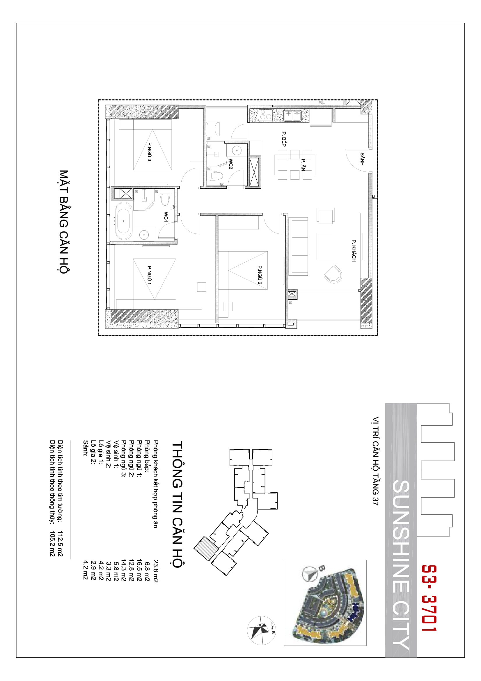 Cần bán Căn hộ chung cư dự án Goldmark City, Diện tích 105m², Giá 06700 Triệu 4