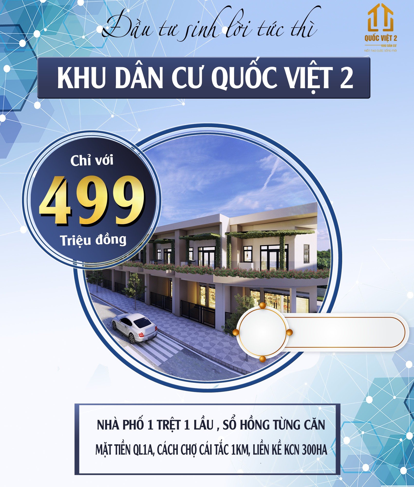 BÁN NHÀ PHỐ TẠI CÁI TẮC, HẬU GIANG - AN CƯ  VỮNG VÀNG 3