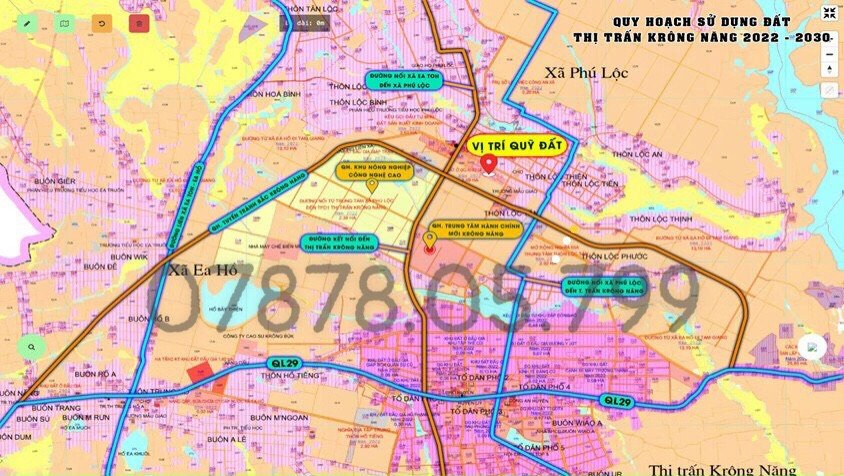 Cần bán đất nền sát Trung Tâm hành chính cách chợ Phú Lộc Krông Năng 100m 5